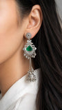 Moonlit Green Jhumkas